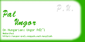 pal ungor business card